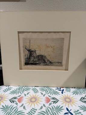 Rembrandt van Rijn 'The Windmill' 1641 Etching Reproduction